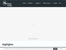 Tablet Screenshot of heritageaudio.net